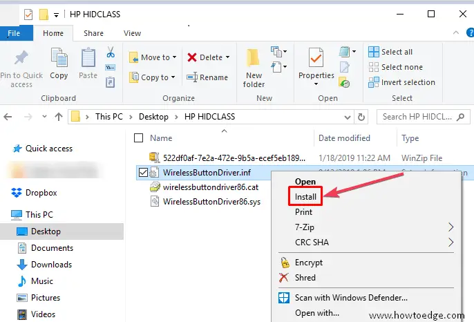 windows 10 hp driver failed to install