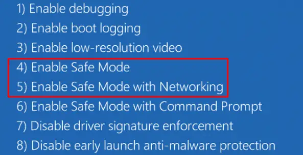 войти в безопасный режим
