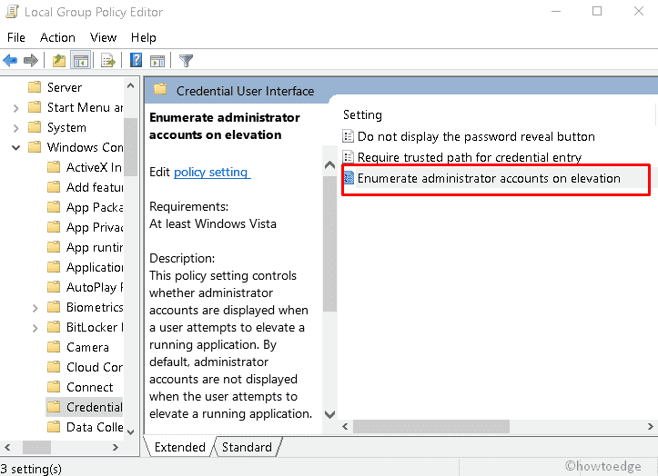 How to hide Administrator account in UAC prompt on Windows 10