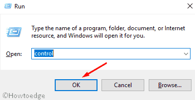 открыть панель управления