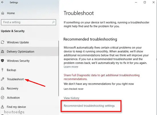How to run Windows 10 Troubleshooter Automatically - Howtoedge
