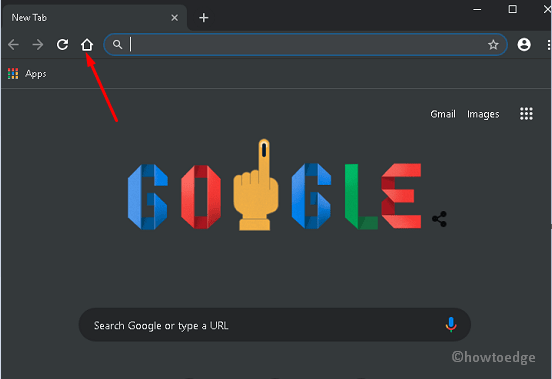 Home Button on Google Chrome