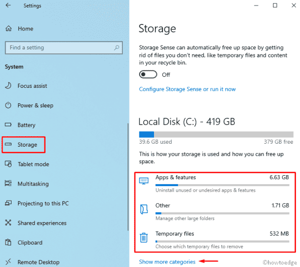 Windows 10 19H1 - Storage