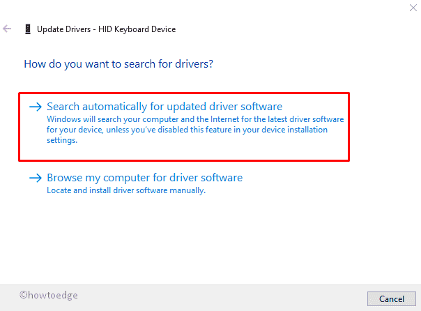 The driver for this device might be corrupted