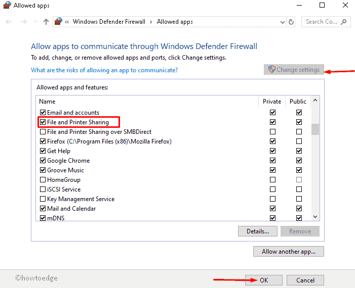 printer not shared with homegroup