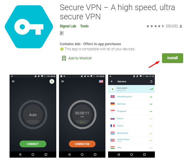 4 free VPN apps for Android - Secure VPN