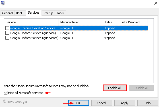 How to perform a Clean Boot on windows 10 - Howtoedge