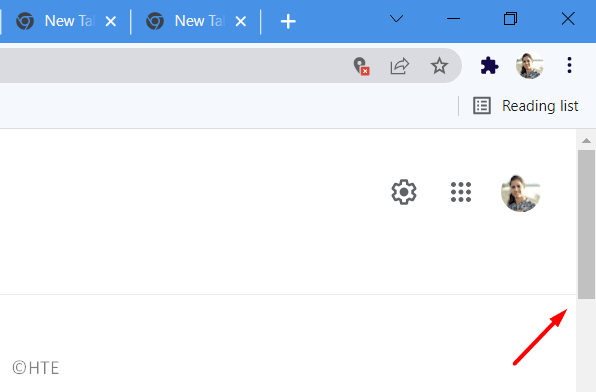 Fix Missing Scroll bar in Google Chrome
