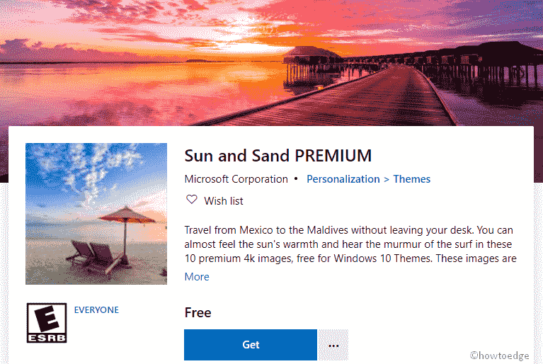 Sun and Sand Premium Windows 10 Theme