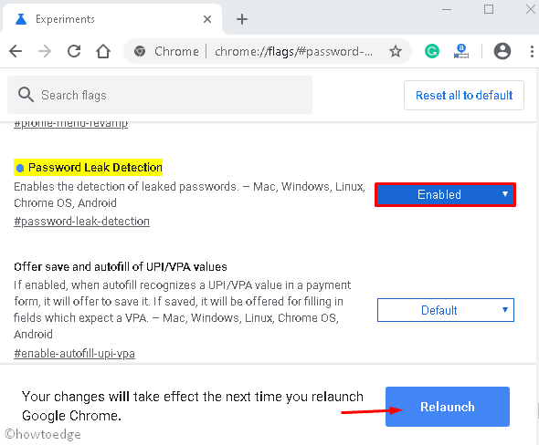 Password leak Detection in Google Chrome