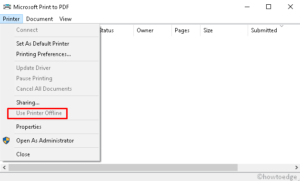 How to change printer status Offline to Online in windows 10 - Howtoedge