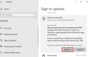 How to Enable or Disable Hello PIN in Windows 10