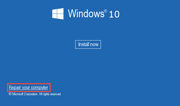 Repair your computer