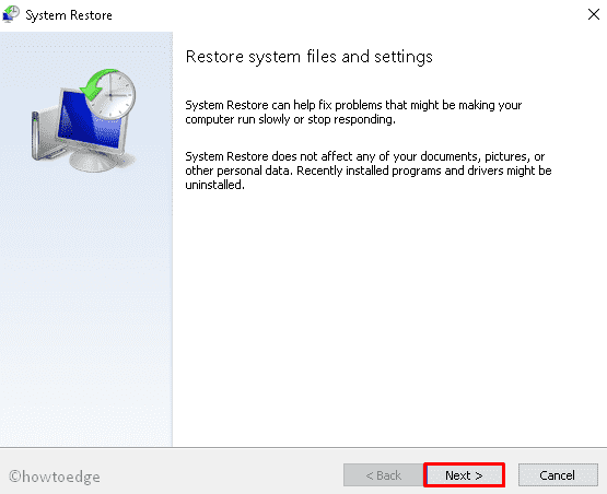 Use System Restore Point