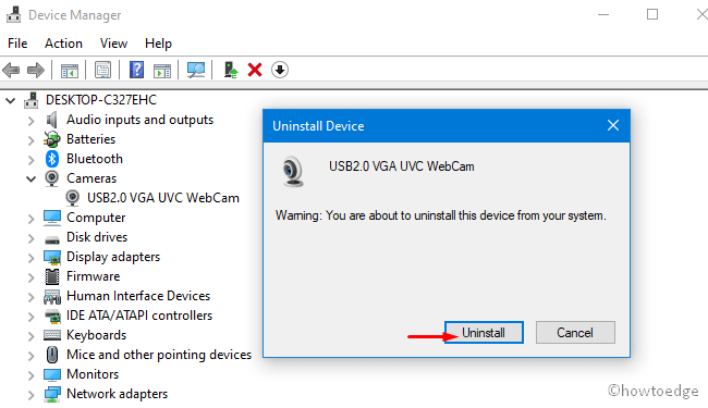 Приложение камеры Windows 10 не работает