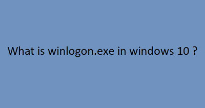 winlogon.exe