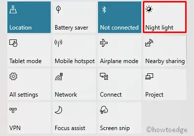 Night Light on Windows 10