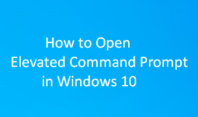Command Prompt as Administrator