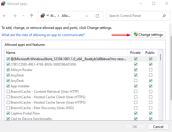 Disable Windows 11 Firewall for Specific Apps