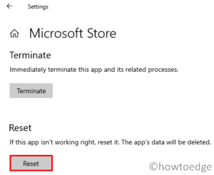 Microsoft Store Sign-in Error 0x801901f4 - Reset Store