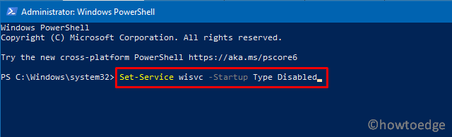 Disable Windows Insider Service - PowerShell