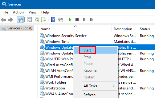 Сброс служб обновления — 0x80070490