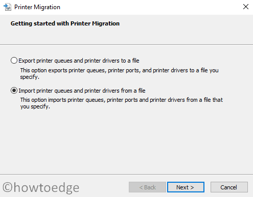 Restore Printer drivers in Windows 10
