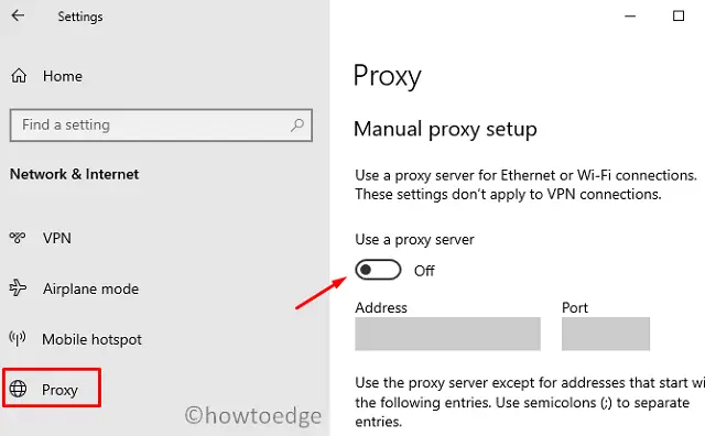 Store Error 0x803FB005 - Remove Proxy