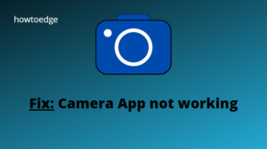 Camera App not working