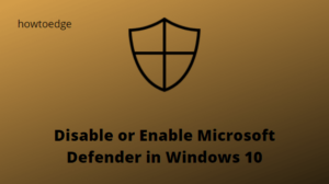Enable Windows Defender in Windows 10