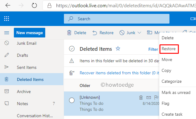 Get back Deleted Sticky Notes - Outlook
