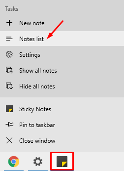 Get back Deleted Sticky Notes