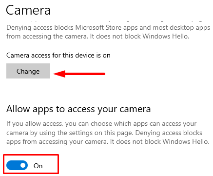 How to solve the Common Camera Issue on Windows 10