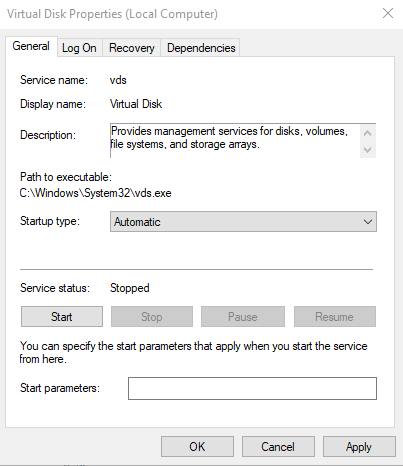Управление дисками не открывается в Windows 10