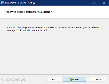 Get Minecraft using an installer