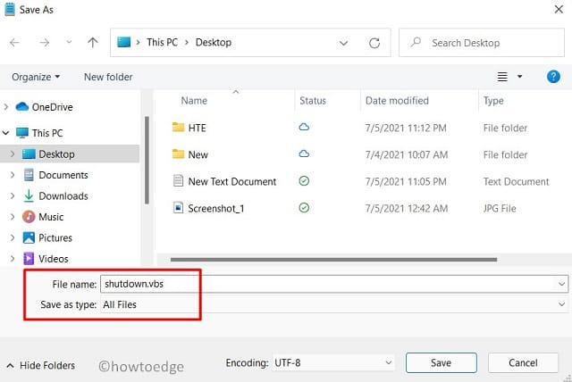 Создать сценарий Windows