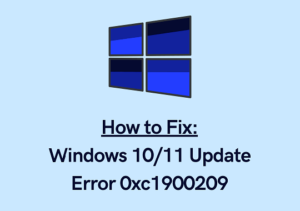 Update Error 0xc1900209