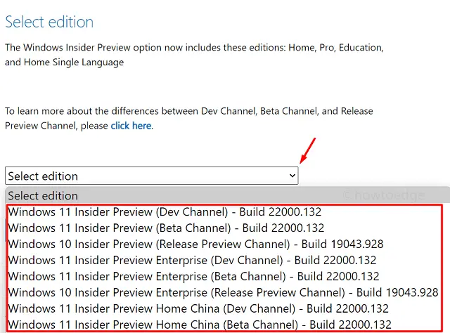 Загрузите файл ISO для Windows 11 - выберите сборку для предварительной оценки