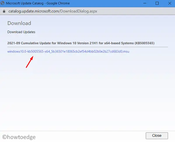 Исправить ошибку обновления 0x8024b102 - Загрузить автономный пакет