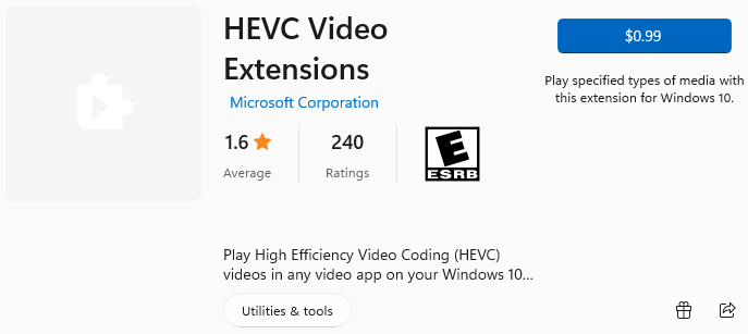 download hevc codec for windows 11