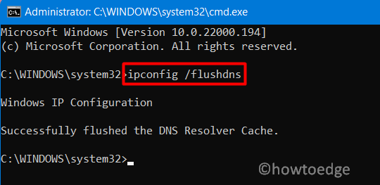 ipconfig флешднс