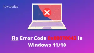 How to Fix Error Code 0x80070043
