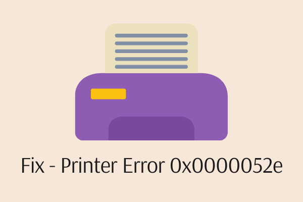 Printer Error 0x0000052e