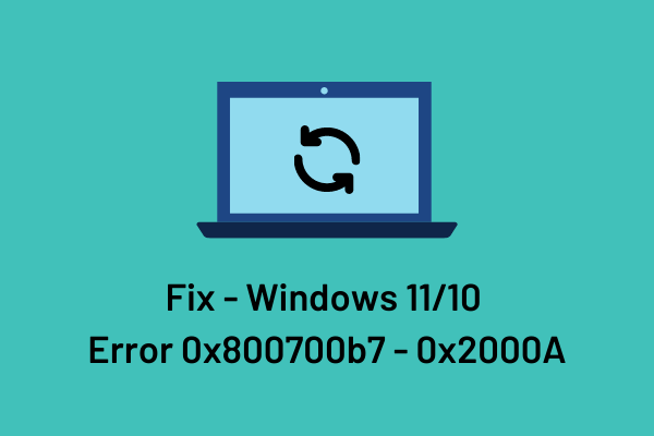 Исправить - Ошибка Windows 1110 0x800700b7 - 0x2000A