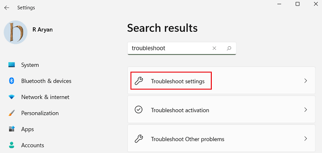 Устранение неполадок с настройками Windows 11