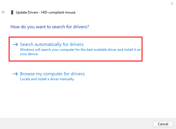 Обновите драйвер мыши