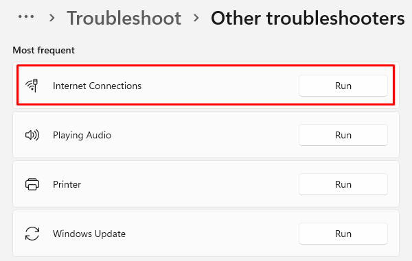 Устранение неполадок подключения к Интернету