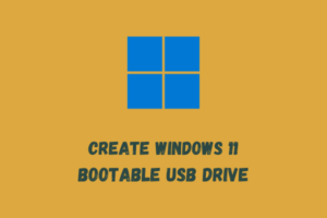 Create Windows 11 Bootable USB Drive