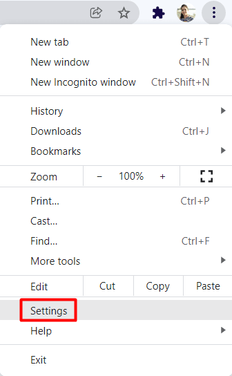 Настройки Google Chrome