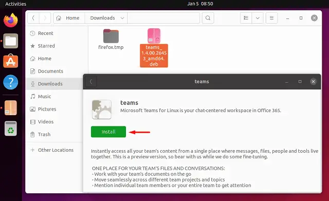 Install Teams on Linux